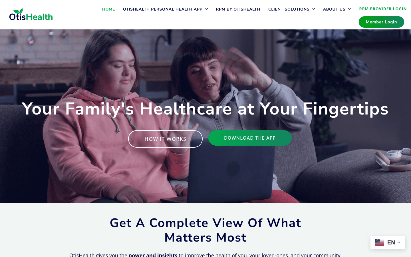 Screenshot of OtisHealth